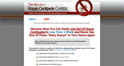 Desktop Screenshot of housecentipedecontrol.com